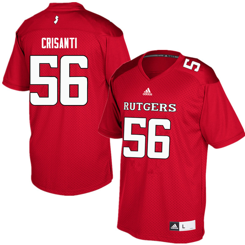 Men #56 Donato Crisanti Rutgers Scarlet Knights College Football Jerseys Sale-Red